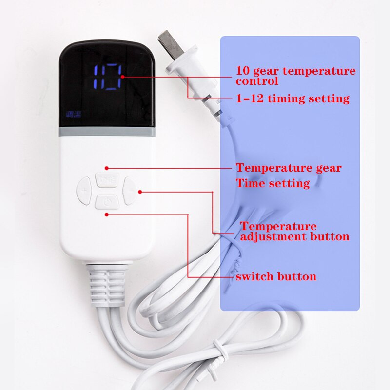 Podesivi kožni grijaći otirač za stopala, električni grijač za noge, grijač za noge, termostat za tepih, kućni ured, alati za zagrijavanje
