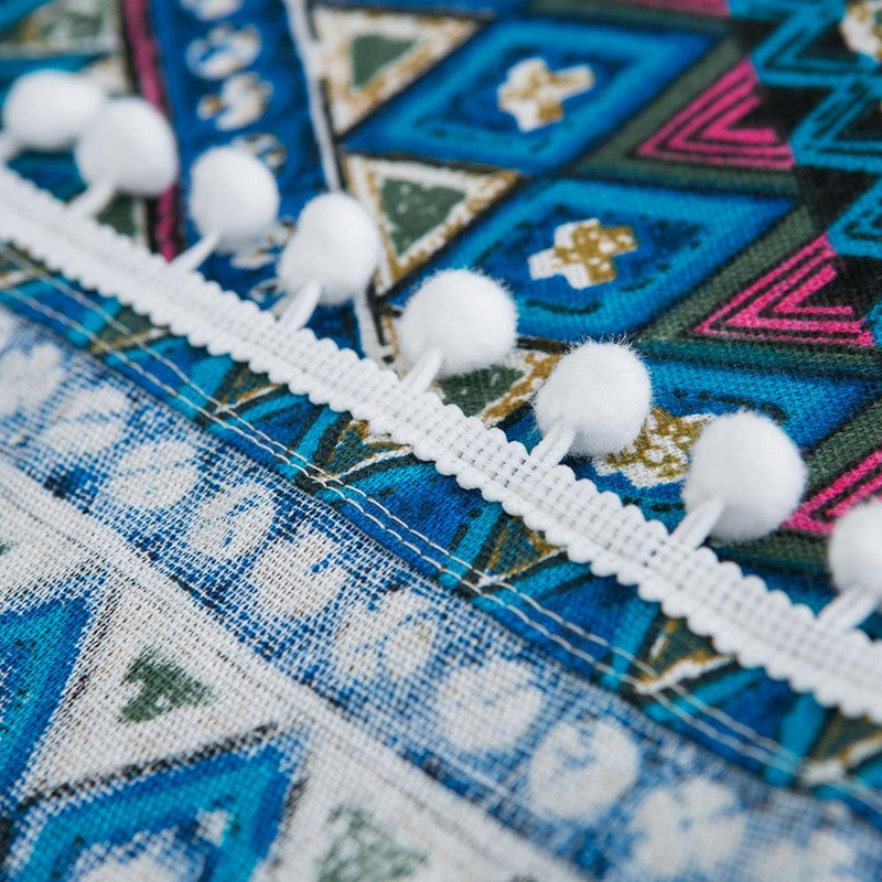 Geometrijska navlaka za perilicu rublja Poklopac za hladnjak s kićankom Debela pamučna posteljina Organizator za hladnjak Navlake za mikrovalnu pećnicu