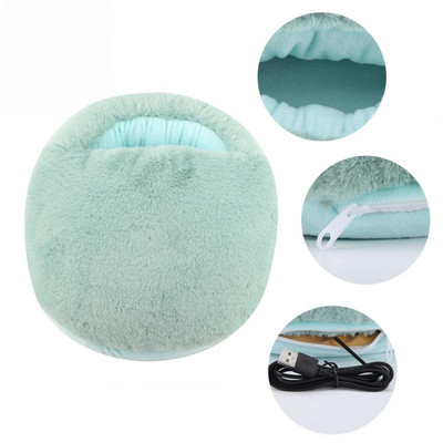 USB grijač za noge Jastuk za grijanje Zimski uredski grijaći papuče Topli jastuk Električni grijač za noge Cipele Zimska deka za grijanje Podmetač