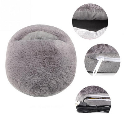 USB grijač za noge Jastuk za grijanje Zimski uredski grijaći papuče Topli jastuk Električni grijač za noge Cipele Zimska deka za grijanje Podmetač