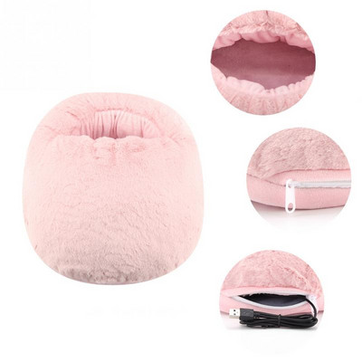 USB grijač za noge Jastuk za grijanje Zimski uredski grijaći papuče Topli jastuk Električni grijač za noge Cipele Zimska deka za grijanje Podmetač