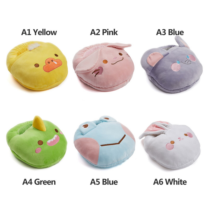 1 par slatkih toplih papuča za stopala USB grijača za noge Računalo PC Električna grijaća papuča za dom Putovanje Ured voetverwarmers