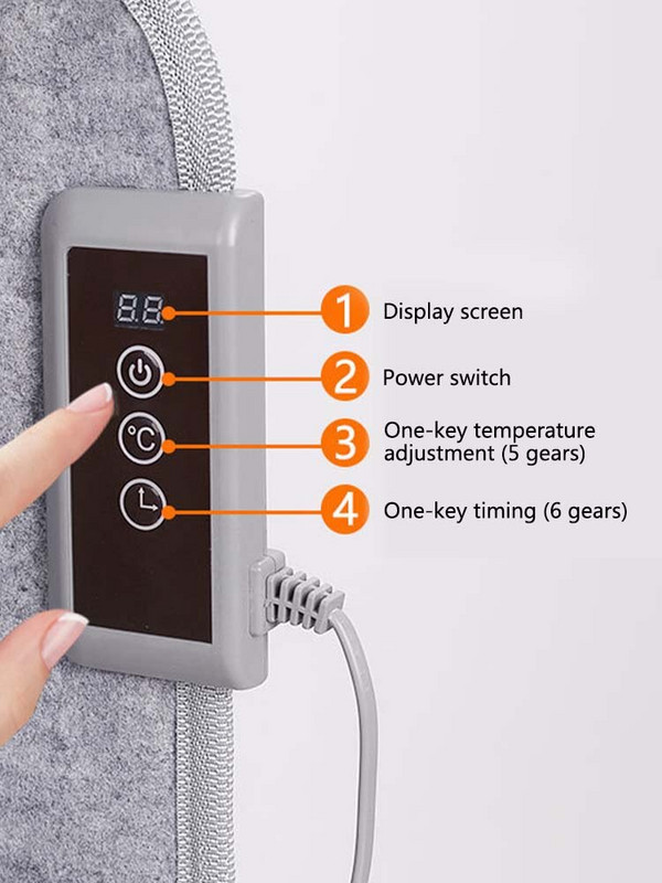 Elektrinis pėdų šildytuvas Reguliuojamas kojų šildytuvas Sulankstomas elektrinis šildymo padėklas Biuras po stalu Kojų šildytuvas Žiemos šilumai