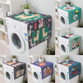 Vodootporne navlake za hladnjake Pamučne lanene navlake otporne na prašinu Navlaka za perilicu rublja Otisnuta kuhinjska mikrovalna pećnica Toster Poklopac za prašinu