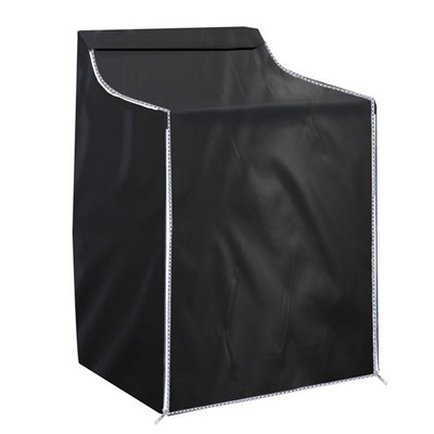 Kryt na práčku z oxfordskej látky, univerzálny vodotesný kryt na práčku a sušičku, plne automatický ochranný kryt na bubon práčky so zipsom