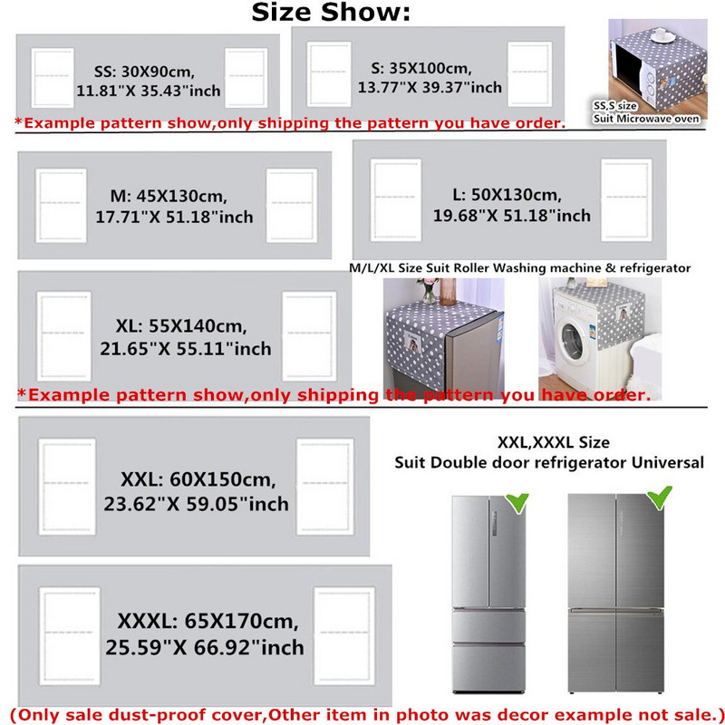 Bohémsky farebný geometrický potlačený prachový kryt, kryt práčky, chladničky, mriežka, kosoštvorcový prachový chránič, kryt mikrovlnnej rúry