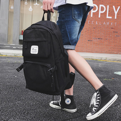 Pánsky textilný batoh s logom a zipsom