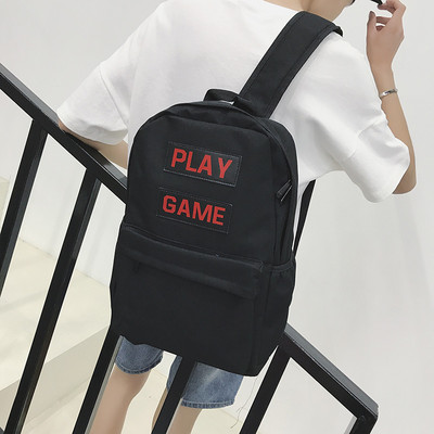 Pánsky textilný batoh s logom a zipsom