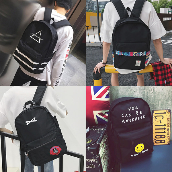 Pánsky textilný batoh s logom a zipsom