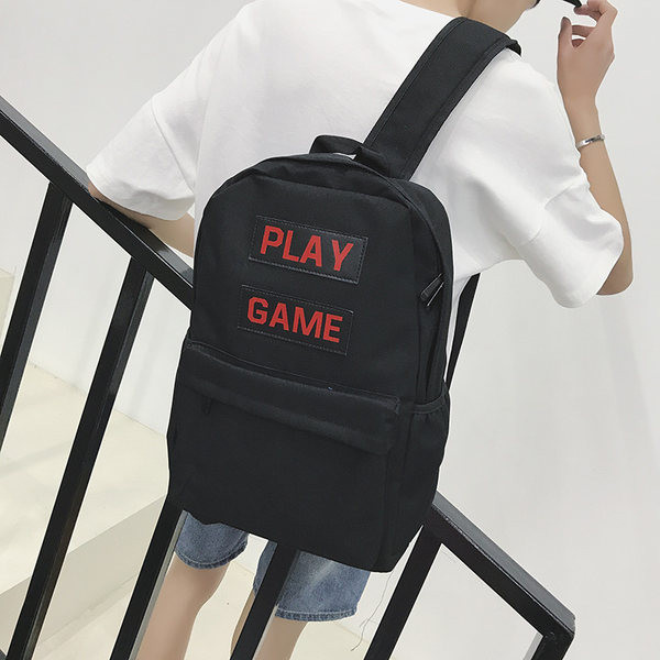 Pánsky textilný batoh s logom a zipsom