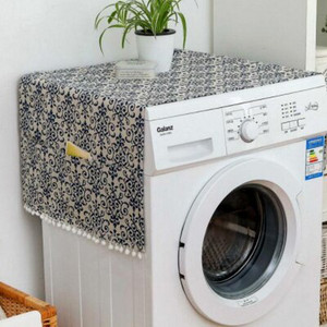 Geometrijska krpa za hladnjak s jednokrilnim vratima, navlaka za prašinu za hladnjak, pastoralni dvostruki otvoreni ručnik, navlaka za perilicu rublja, ručnik 1 kom.