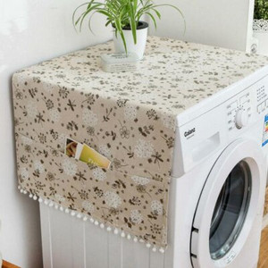 Geometrijska krpa za hladnjak s jednokrilnim vratima, navlaka za prašinu za hladnjak, pastoralni dvostruki otvoreni ručnik, navlaka za perilicu rublja, ručnik 1 kom.