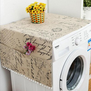 Geometrijska krpa za hladnjak s jednokrilnim vratima, navlaka za prašinu za hladnjak, pastoralni dvostruki otvoreni ručnik, navlaka za perilicu rublja, ručnik 1 kom.