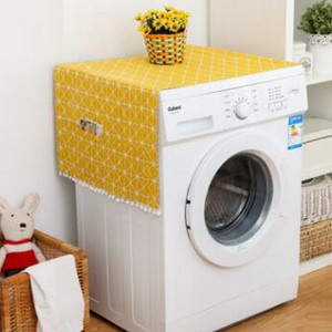 Geometrijska krpa za hladnjak s jednokrilnim vratima, navlaka za prašinu za hladnjak, pastoralni dvostruki otvoreni ručnik, navlaka za perilicu rublja, ručnik 1 kom.