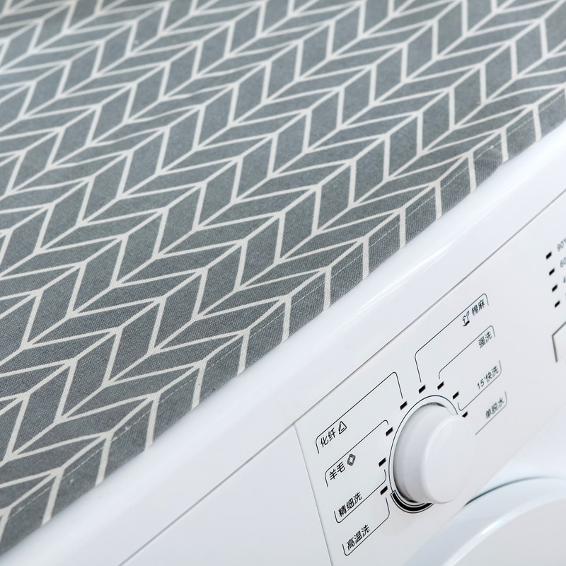 Geometrijska krpa za hladnjak s jednokrilnim vratima, navlaka za prašinu za hladnjak, pastoralni dvostruki otvoreni ručnik, navlaka za perilicu rublja, ručnik 1 kom.