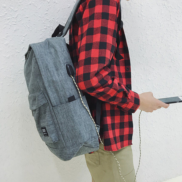 Textilný batoh s vreckom