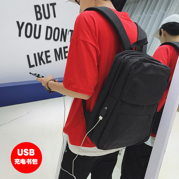 Textilný batoh s vreckom