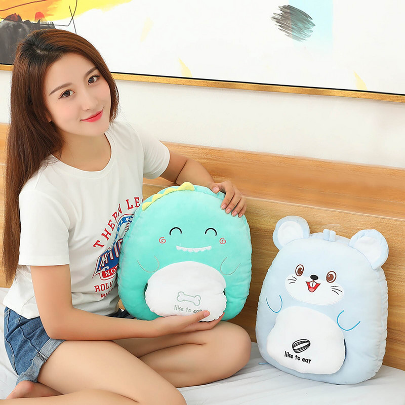 1vnt elektrinis šildomas pėdų šildytuvas animacinis filmas mielas šildomas šildomas žieminis pėdų batai, plaunami šildoma šlepetė, skirta namų kelionių biurui