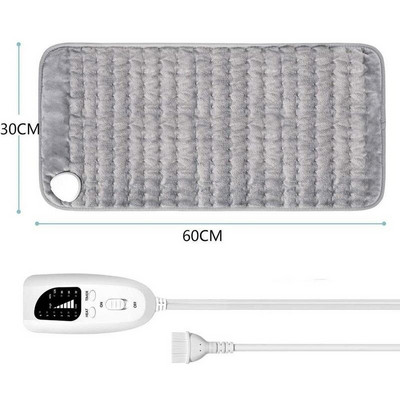 Elektrická vyhrievacia podložka 120~240V na ramená, krk, pás, chrbát, nôh, úľava od bolesti, zimná vyhrievacia podložka 60x30cm