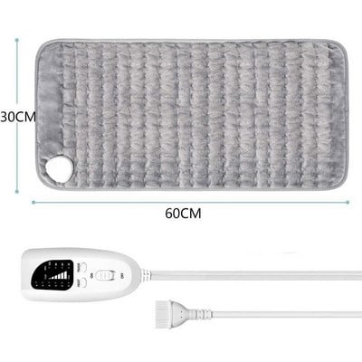 Elektrická vyhrievacia podložka 120~240V na ramená, krk, pás, chrbát, nôh, úľava od bolesti, zimná vyhrievacia podložka 60x30cm