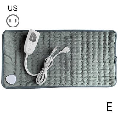 Elektrická vyhrievacia podložka 120~240V na ramená, krk, pás, chrbát, nôh, úľava od bolesti, zimná vyhrievacia podložka 60x30cm