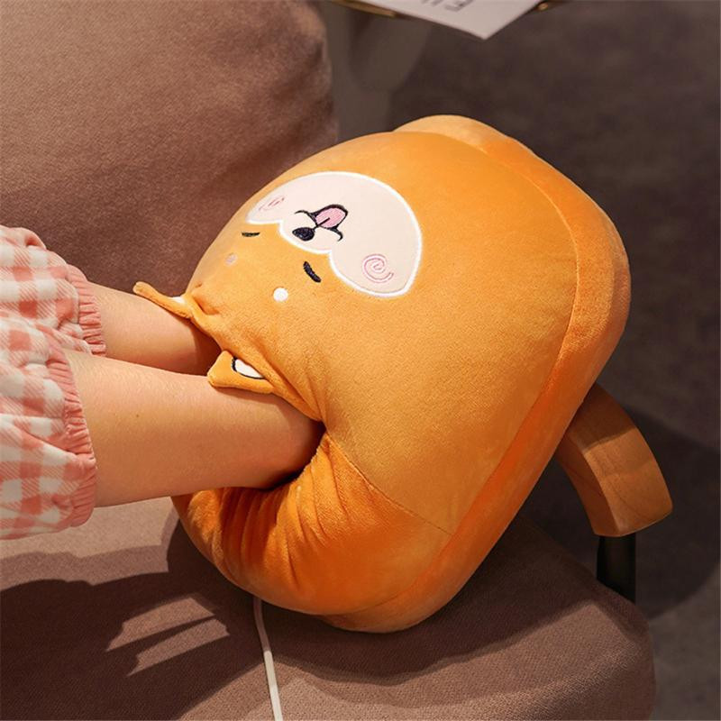 USB ohrievač nôh, roztomilý vyhrievaný ohrievač nôh, kreslená teplá podložka, plyšová podložka na nohy pre domácnosť, spálňu, kanceláriu, spanie, tepelná podložka na nohy