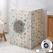 Ochranný kryt proti slnečnému žiareniu, ochranný kryt na práčku, vodotesné puzdro, protiprachový plášť na práčku, predný horný otvorený Zebra