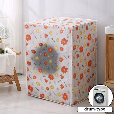 Ochranný kryt proti slnečnému žiareniu, ochranný kryt na práčku, vodotesné puzdro, protiprachový plášť na práčku, predný horný otvorený Zebra