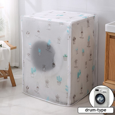 Ochranný kryt proti slnečnému žiareniu, ochranný kryt na práčku, vodotesné puzdro, protiprachový plášť na práčku, predný horný otvorený Zebra