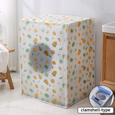 Ochranný kryt proti slnečnému žiareniu, ochranný kryt na práčku, vodotesné puzdro, protiprachový plášť na práčku, predný horný otvorený Zebra