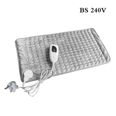 100-240V 120W 76*40cm mikroplyšová elektrická vyhrievacia podložka na brucho, pás, chrbát, úľava od bolesti, zimný ohrievač s 3 regulátormi tepla