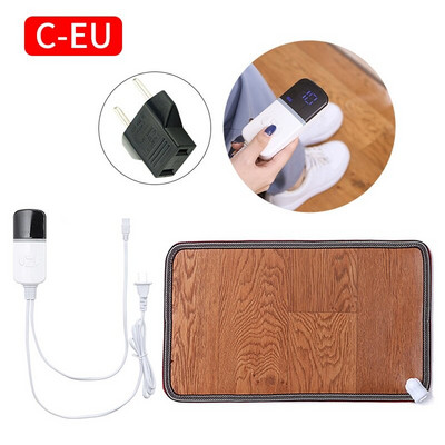 Žiemos šildymo kojų kilimėlis Odinis elektrinis šildymo padas Šiltas pėdų šildytuvas Kojų šildytuvas Kilimas Termostatas Buitinis biuro šildymo įrankis