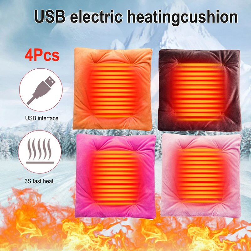 Električni grijaći jastuk USB Auto Dječji ljubimac Topla prostirka Zimska Višenamjenska toplija deka Grijana podloga za sjedalo Pribor za kućni ured