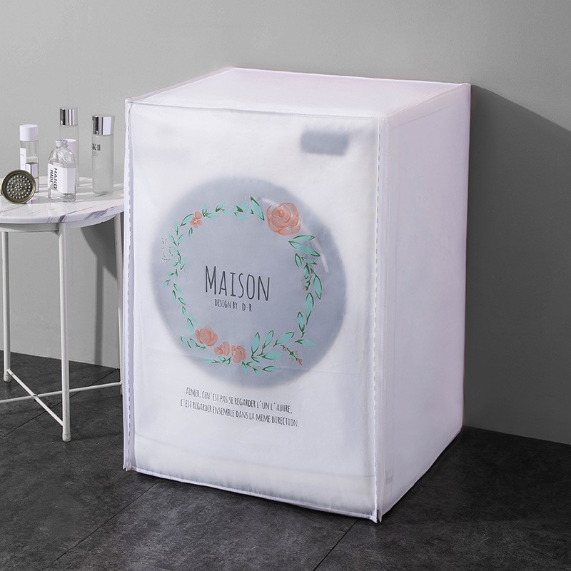 Kryt bubna práčky, prachový kryt, čisté puzdro na pranie, roztomilý kreslený kryt sušičky pre práčku, domáce potreby