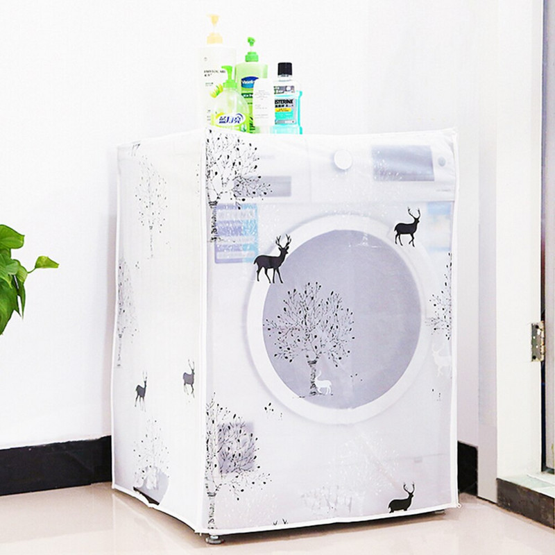 1 ks 60*56*83 cm priehľadný vodotesný kryt na práčku, opaľovací krém, domáci automatický kryt na obežné koleso