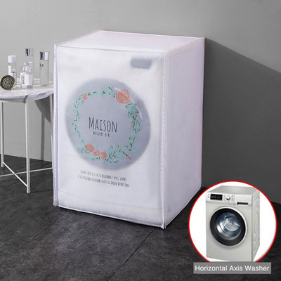 Kryt na práčku s predným plnením, opaľovací krém a vodotesný kryt z PEVA prachu pre sušičky domácich potrieb