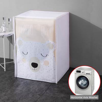 Kryt na práčku s predným plnením, opaľovací krém a vodotesný kryt z PEVA prachu pre sušičky domácich potrieb
