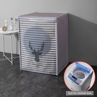 Kryt na práčku s predným plnením, opaľovací krém a vodotesný kryt z PEVA prachu pre sušičky domácich potrieb