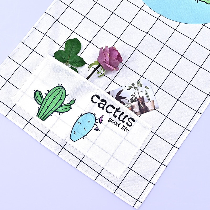 Nový svieži vzor prachotesný kryt na práčku Ľanové vrecko na úschovu mikrovlnnej rúry a chladničky ochranný kryt bytové dekorácie