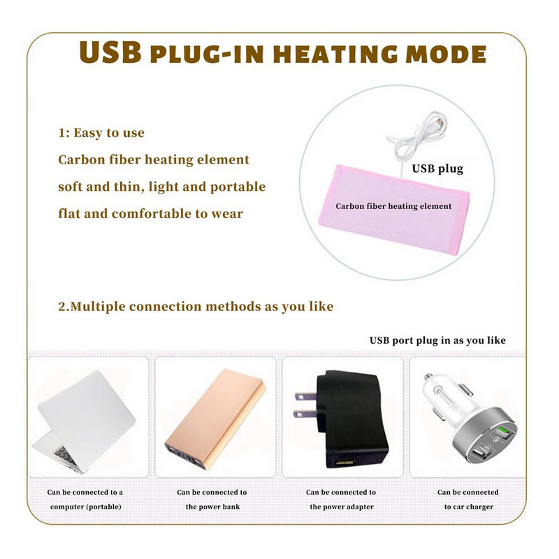 Električni grijač za stopala USB punjenje Štednja energije Topla navlaka za noge Jastučići za grijanje stopala Za kućnu spavaću sobu Spavanje Grijana stopala
