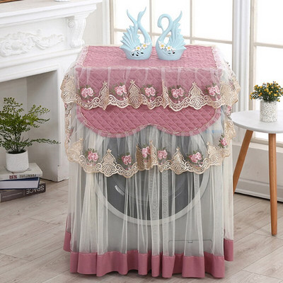 Izdržljiva mekana kućna torbica otporna na čipku Čipkana naborana cvjetna perilica rublja Zaštita od prašine Prednja perilica rublja Zaštita od prašine