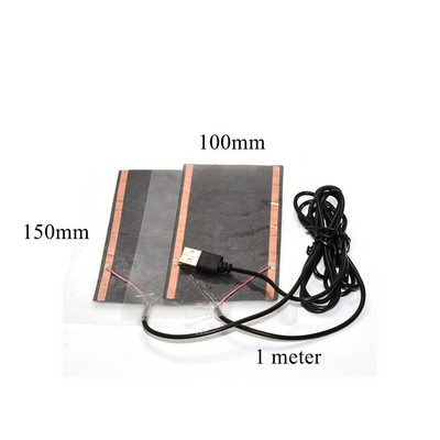 5V USB elektrická vykurovacia fóliová podložka, termálna paralelná séria, infračervený ohrievač z uhlíkových vlákien, bunda pre domáce zvieratá, vesta, rukavice, ponožky, nohavice, opasky