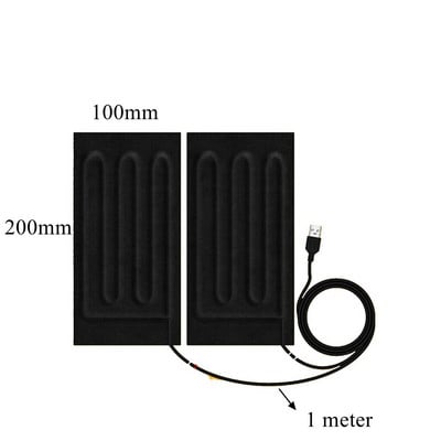 5V USB elektrická vykurovacia fóliová podložka, termálna paralelná séria, infračervený ohrievač z uhlíkových vlákien, bunda pre domáce zvieratá, vesta, rukavice, ponožky, nohavice, opasky