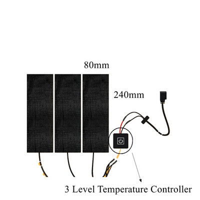 5V USB elektrická vykurovacia fóliová podložka, termálna paralelná séria, infračervený ohrievač z uhlíkových vlákien, bunda pre domáce zvieratá, vesta, rukavice, ponožky, nohavice, opasky