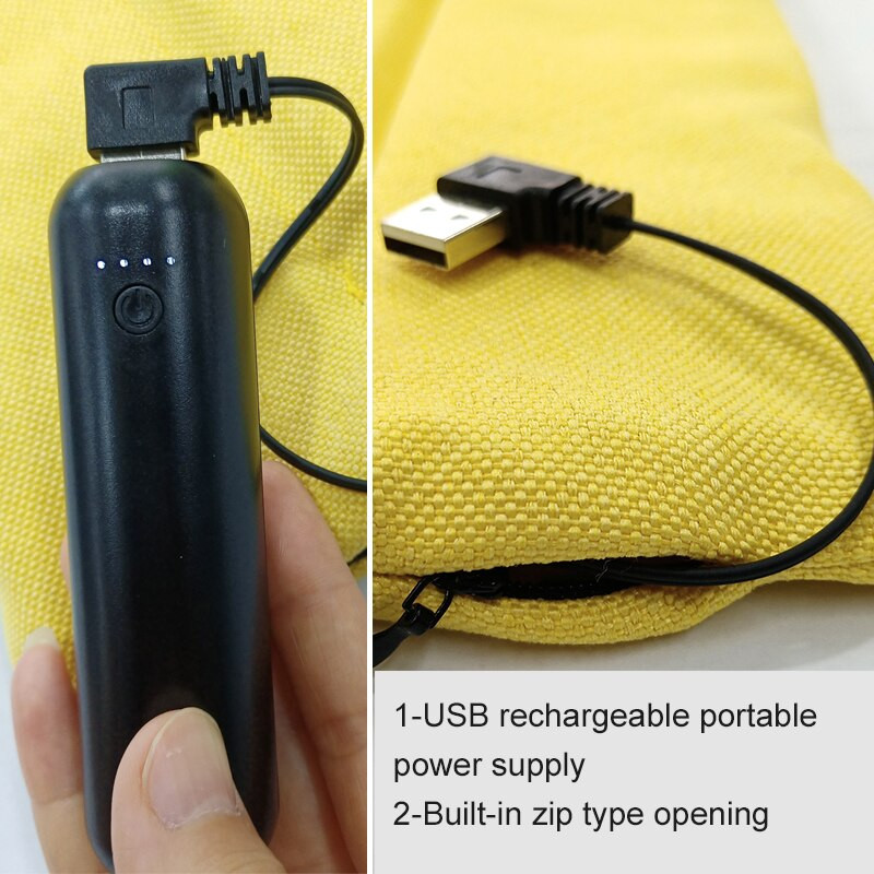 Grafen Film Baterie Power Bank Reîncărcabil Încălzit Covoraș pentru scaune termice Portabil pliat Tampă electrică de încălzire pentru camping în aer liber