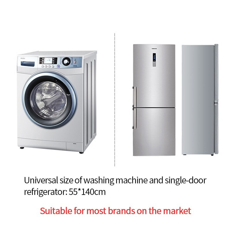 Nordic kryt na chladničku, vodotesný kryt na práčku s úložnými vreckami, chránič hornej časti chladničky