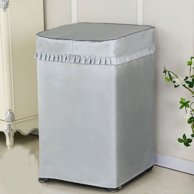 Kryt na práčku, automatický opaľovací krém, sušička bielizne, vodotesný ochranný kryt, strieborný dizajn, potlačené kreslené zvieratá, prachotesné puzdro