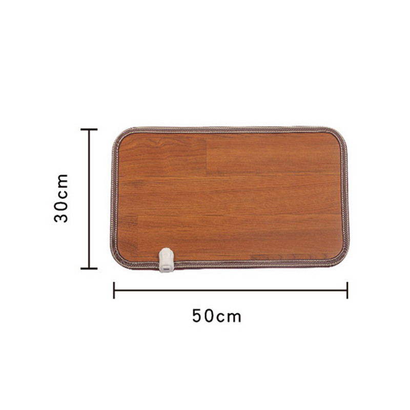 50x30 cm elektrinis šildomas pėdų kilimėlis žiemai Šildomas grindis šildomas grindis kilimas pėdų šildytuvas termostatas namų biuro šildymo reikmenys