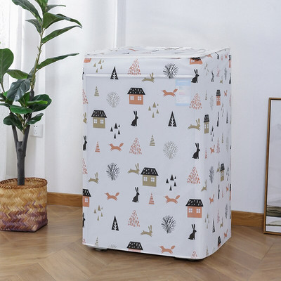 PEVA tiskani poklopac za prašinu za perilicu rublja za punjenje/prednje punjenje perilice rublja, bubanj perilice rublja, vodootporni poklopac