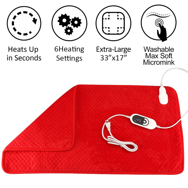 Pad termic mare pentru dureri de spate și crampe.